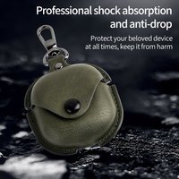 Luxury Leather Case For Samsung Galaxy Buds 4 Case Bluetooth Wireless Headphones Protective Cover Keychain For Galaxy Buds 4 Pro