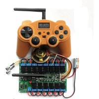 16-Channel 2.4GHz Transmitter Set 12V 7A/20A Receiver Board Remote Controller RC Model DIY Kit for Toy Robot/Excavators/Vehicle