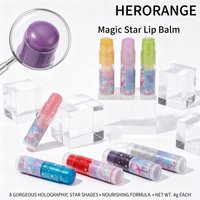 Herorange Glowing Star Lip Balm Deeply Hydrates Plump Lips Relieves Dry Chapped Lips Daily Care