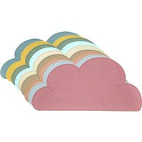 C New Cute cloud shape Pet non-slip Waterproof Feeding Mat Silicone Foldable Dog Cat Bowl Heat Insulation Food Mat Pet Supplies