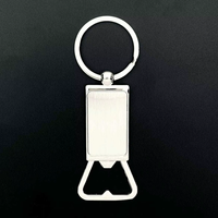 Stainless Steel Metal Keychain Bottle Opener Keyring Practical Key Chain Ring Advertising Campaign Exquisite Gift Accessories