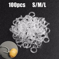100Pcs White Pellet Lure Bait Bandage Elastic Transparent High Quality For Carp Coarse Fishing Tackle Band Gear Accessories image 4
