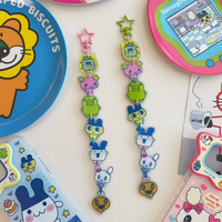 Tamagotchi Long Mobile Phone Chain Mametchi Kuchipatchi Mobile Phone Hanging Rope Bag Hanging Chain Keychain Hanging Chain