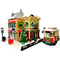 2534pcs MOC Holiday Main Streets Modular Alternate Build Building Blocks Creative Assembly Collector Display Gift Set