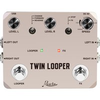 Rowin LTL-02 Twin Looper Pedal Upgrades Looper Pedals For Electric Guitar 10 Min Looping Unlimited Undo/Redo Function 11 Types image 3