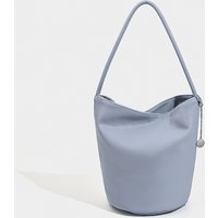 2026 New Fashionable Casual Ins Litchi Pattern Soft Leather Simple Bucket Bag For Women Handheld Versatile Shoulder Underarm Bag