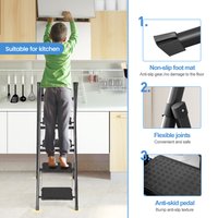 Échelle de rangement pliante, escabeau pour outils ménagers, support de rangement décoratif à 5 couches, forte charge