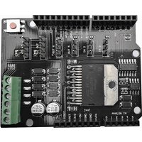 For Arduino R3 MEGA2560 Dual Channel DC Motor Driver Shield Expansion Board L298NH Module Driving Module Replace L298P L298