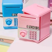 New Password Children's Piggy Bank Mini ATM Cash Saving Money Box Child Gift Financial Saving Toys Money Saving Bank Boys Girls