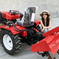 Customized Wide Application Wheel Plowing Tractor with Four Wheel Rotary Tiller & Wheel Micro Tiller