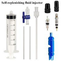 AliExpress jooyoo 1set 60ML Syringe Self-filling Tired Repair Fluid Plastic Combination Bicycle Vacuum Tire French Tire Repaired Valve Core Wrench