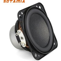 SOTAMIA 2pcs 2 Inch 50mm Full Range Speaker 4 Ohm 10W Dual Magnetic 18-core Rubber Side Long-stroke Home Smart Voice Speaker