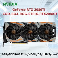 ASUS RTX 2080 TI COD BO4 ROG STRIX RTX2080TI 11GB GDDR6 352 bit graphics card HDMI DP USB Type-C Triple Fans gaming GPU