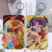 Project Hail Mary Card Holder Grace Rocky Keychains Holders Bank Bus ID Credit Cards Key Ring Chains