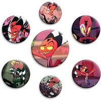 Anime Helluva Boss Character Blitzo Manga Soft Button Pin Cartoon Badge Creative Brooch for Collar Backpack Hat Decoration Gifts