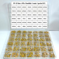 42values*50pcs Monolithic Ceramic Capacitor 10pF~10uF,ceramic capacitor Assorted Kit 1UF 100NF 330NF 0.1UF 102 104 105 335 Box