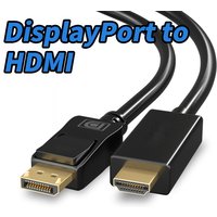 DisplayPort to HDMI Cable 4K/1080P 60Hz Display-Port to HDMI HDTV Monitor Adapter cable DP to HDMI 2.0/HDMI 1.4/HDMI 1.3 DP HDMI