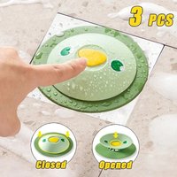 1-3PCS Sealed Drain Stopper Anti Odor and Insect Proof Cover for Bathroom Floor Drain Blocks Sewer Gases and Pests Effectively