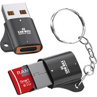 Type C To USB Micro-SD TF Adapter OTG Card Reader Mini Card Reader Smart Memory Card Reader For Phone Laptop