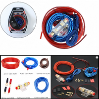 Car Amplifier Wiring Kit Gauge Power Cable Fuse Holder for Subwoofer Audio System Installation Universal Fit Vehicle Accessories