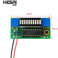 LM3914 10 Segment 3.7V Lithium 12V Battery Capacity Indicator Module Power Level Tester LED Display Electronic DIY Kits