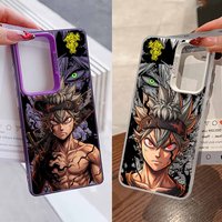 Asta Black Clover For Samsung Galaxy S26 S25 Edge S24 S23 S22 S21 S20 FE Ultra Plus Covear Funda Silicone Colorful Phone Case