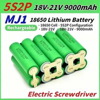LIDIKALA MJ1 18V 21V Lithium-Werkzeugakku 5S2P 9000mAh 18650 Li-Ionen-Akkupack Ersatz-Akku für Elektroschrauber & Bohrmaschine