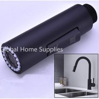 Universal G1/2 Pull-out Type Faucet Nozzle Kitchen Sink Shower Nozzle Sprayer Silver Black Water Saving Aerator Replacement Tap