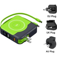 10000mAh Magsafe Power Bank with Cable Wall Charger Magnetic Wireless 22.5W Fast Charger for iPhone 16 iWatch Airpods Powerbank