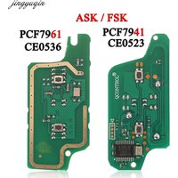 Jingyuqin Remote Key Board ID46 PCF7941/7961 433MHZ For Peugeot 107 307 407 308 408 607 Citroen C2 C3 C4 C5 ASK/FSK CE0523/0536