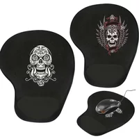 Ergonomic Wrist Rest Mouse Pad Comfortable Wrist Support Non Slip Mice Mat Soft Mousepad for PC Laptop Computer Skull Series