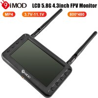 9IMOD 4.3inch 5.8G FPV Monitor HD Aviation Wireless Receive Image Transmission Dual Antenna