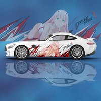 Anime Darling in the FranXX Car Wrap Protect Stickers Car Decal Creative Sticker Car Appearance Modification Decorative Sticker