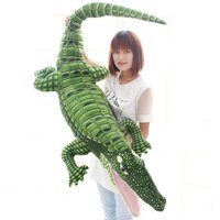 105-195cm Giant Simulation Crocodile Dolls Stuffed Animal Real Life Alligator Plush Toy Kawaii Pillow Xmas Gifts