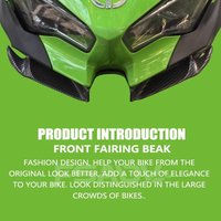 2026 NEW For KAWASAKI Ninja250 NINJA400 2018-2023 Carbon Fiber Front Wing Fairing Winglets Aerodynamic Mouth Shell Cover Guards