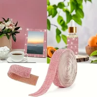 GREATLUCKY Rhinestone Ribbon 9Yards Self Adhesive Bling Sticker Tape for DIY Crafts Phone Car Decor Crystal Strips
