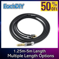 6.5mm XLR 4.4mm Super Soft Headphone Nylon OFC Cable For Sennheiser ie200 IE300 ie600 IE900 Earphone LN007542