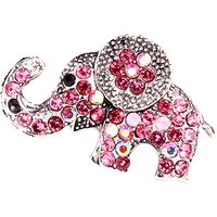 Full Rhinestone Elephant Brooches For Women Man Vintage Animal 3-Colors Pins Clip Accessories Luxury Design High Quality Jewelry