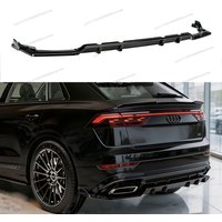 Gloss Black ABS Rear Bumper Valance Diffuser&Splitters For AUDI Q8 S-line 2024-2026 Facelift BodykitsTuning
