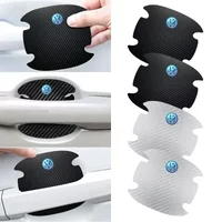 4PCS Car Door Handle Protection Sticker Emblem Car Styling for VW Volkswagen Golf GTI Bora Passat Jetta Beetle Scirocco Lavida