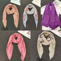Italian original European and American style printed chain luxury scarf, women's long scarf, warm and sun shading shawl 11