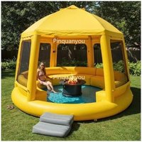 inflatable swimming pool with gazebo shelter