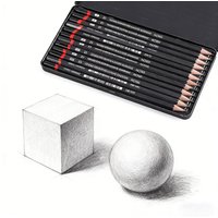 Sketch Pencils for Drawing, Set of 12 Drawing Pencils for Sketching Medium (8B - 2H)Artist Graphite Pencils, Sketch Set for Art