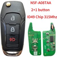 Jingxin Car Remote car Key Fit For Ford F150-F550 Fusion Explorer N5F-A08TAA ID49Chip 315Mhz Auto Smart Control HU101 blade key