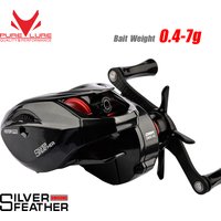 PURELURE New Silver Feather 3.8g Spool Ultralight BFS FINESSE Baitcasting Reel Baitcast Fishing Coil For Shad Trout Reel Smal