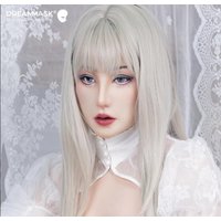 (M27A YAO Makeup)'Dreammask' DMS Crossdressing Realistic Full Head Cosplay Kigurumi Male To Female Silicone Real Mask