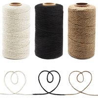 2MM Natural Jute Twine Vintage Jute Rope Cord String For Artworks Gift Wrapping Jute Hemp Gardening Wedding Party Decoration