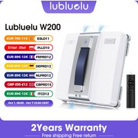 Lubluelu W200 Roboter-Fensterreiniger 9kPa Industrielle Saugkraft 10-stufige Sicherheitsvorrichtung Doppeldüse Ultraschallreinigung Intelligente Wegplanung Tragbarer Griff Kante-zu-Kante-Reinigung