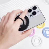 Magnetic Ring Phone Grip Holder Silicone Material For Magsafe IPhone Mac Samsung Safe Ring Finger Expanding Stand