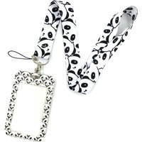 Panda Lanyard Credit Card ID Holder Bag Student Women Travel Card Cover Badge Car Keychain Gifts Accessories Decorations Gifts